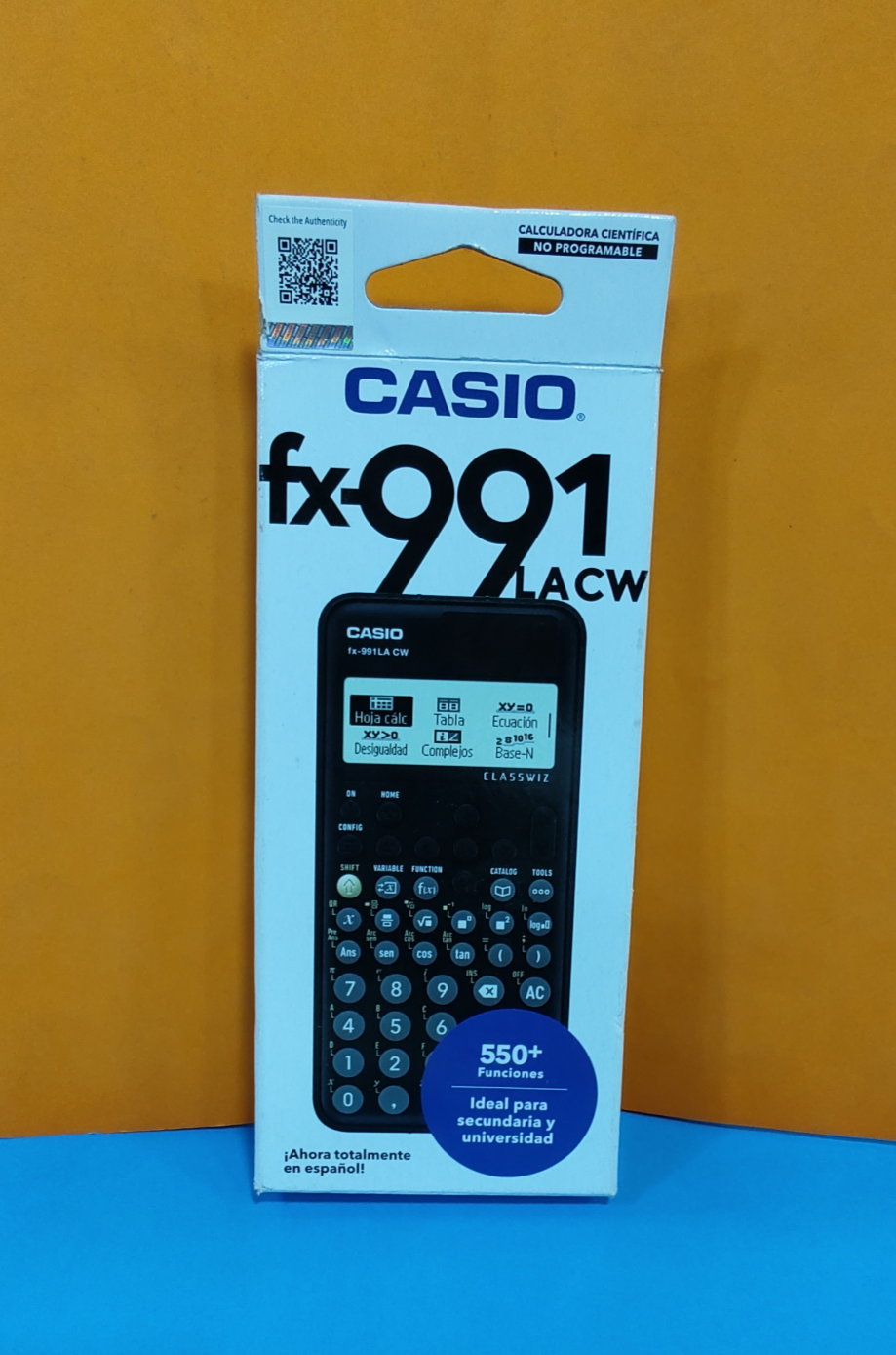 CALCULADORA CASIO FX-991 LACW 550 FUNCIONES