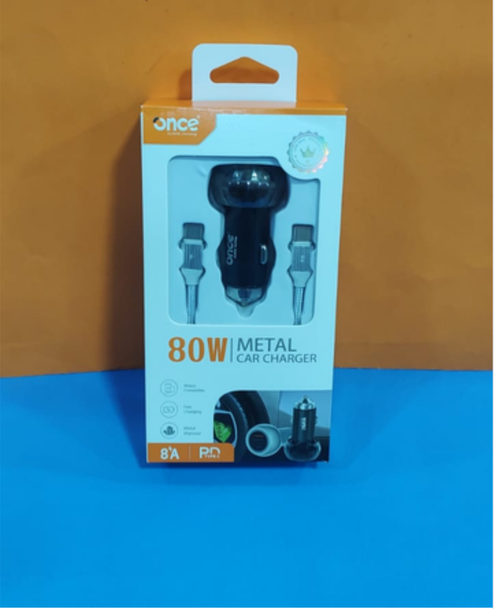 CARGADOR AUTO ONCE 80W