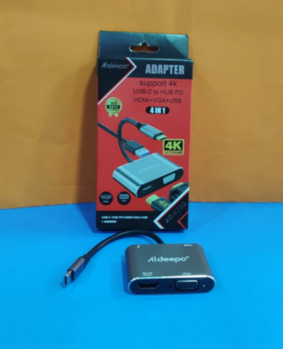 ADAPTADOR ALDEEPO 4 IN 1 AD-KZ03