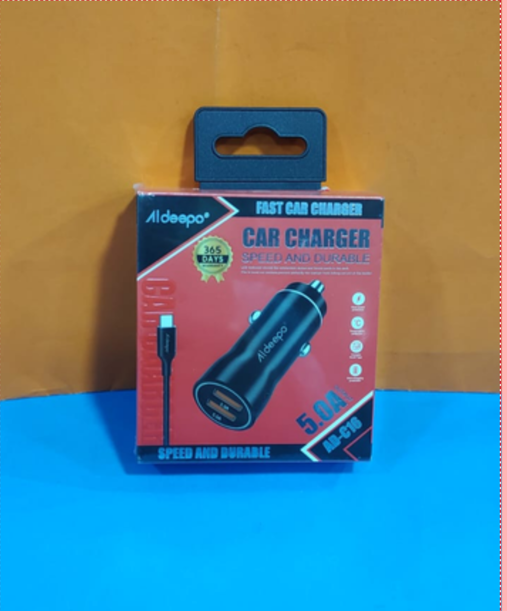 CARGADOR DE AUTO ALDEEPO AD-C16
