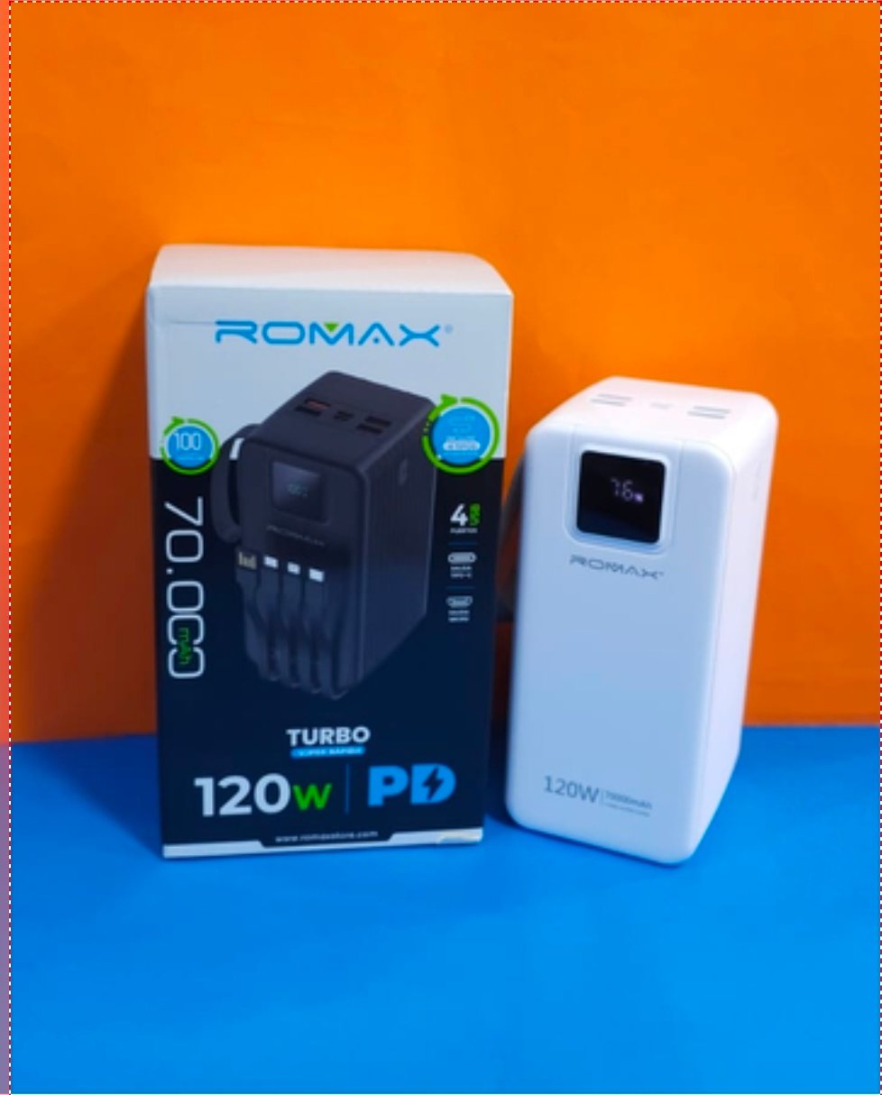 POWER BANK ROMAX 70,000 MHA  TCP0209