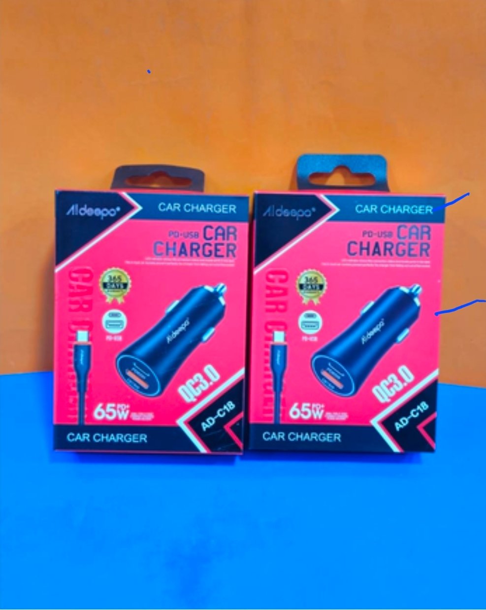 CARGADOR DE AUTO ALDEEPO  AD-C18