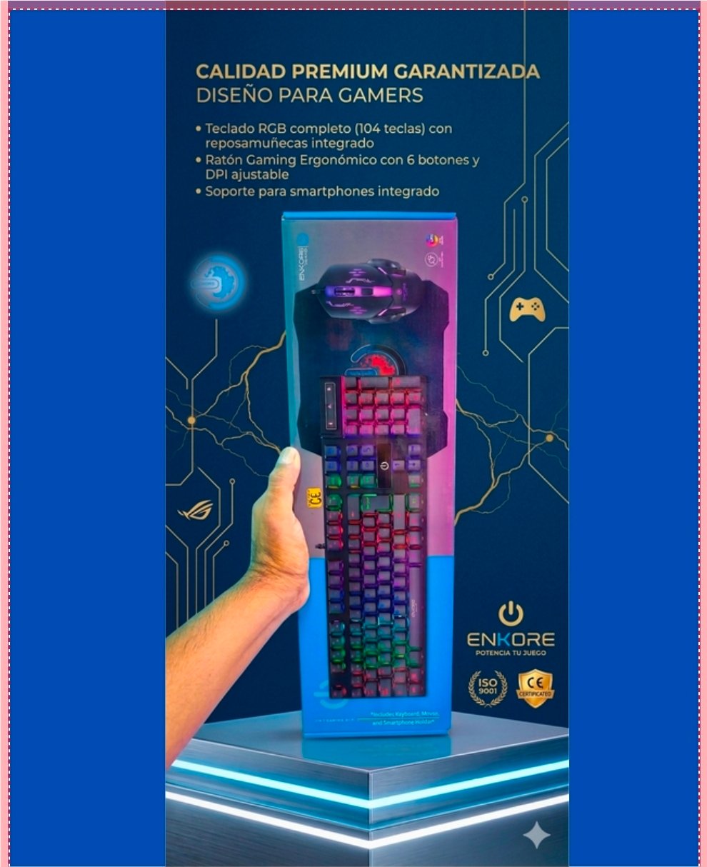 TECLADO+MOUSE GAMER ENCORE BRAVIO