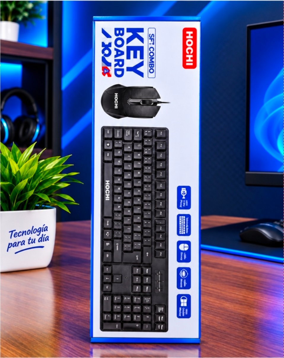 TECLADO DE PC HOCHI + MAUSE 773