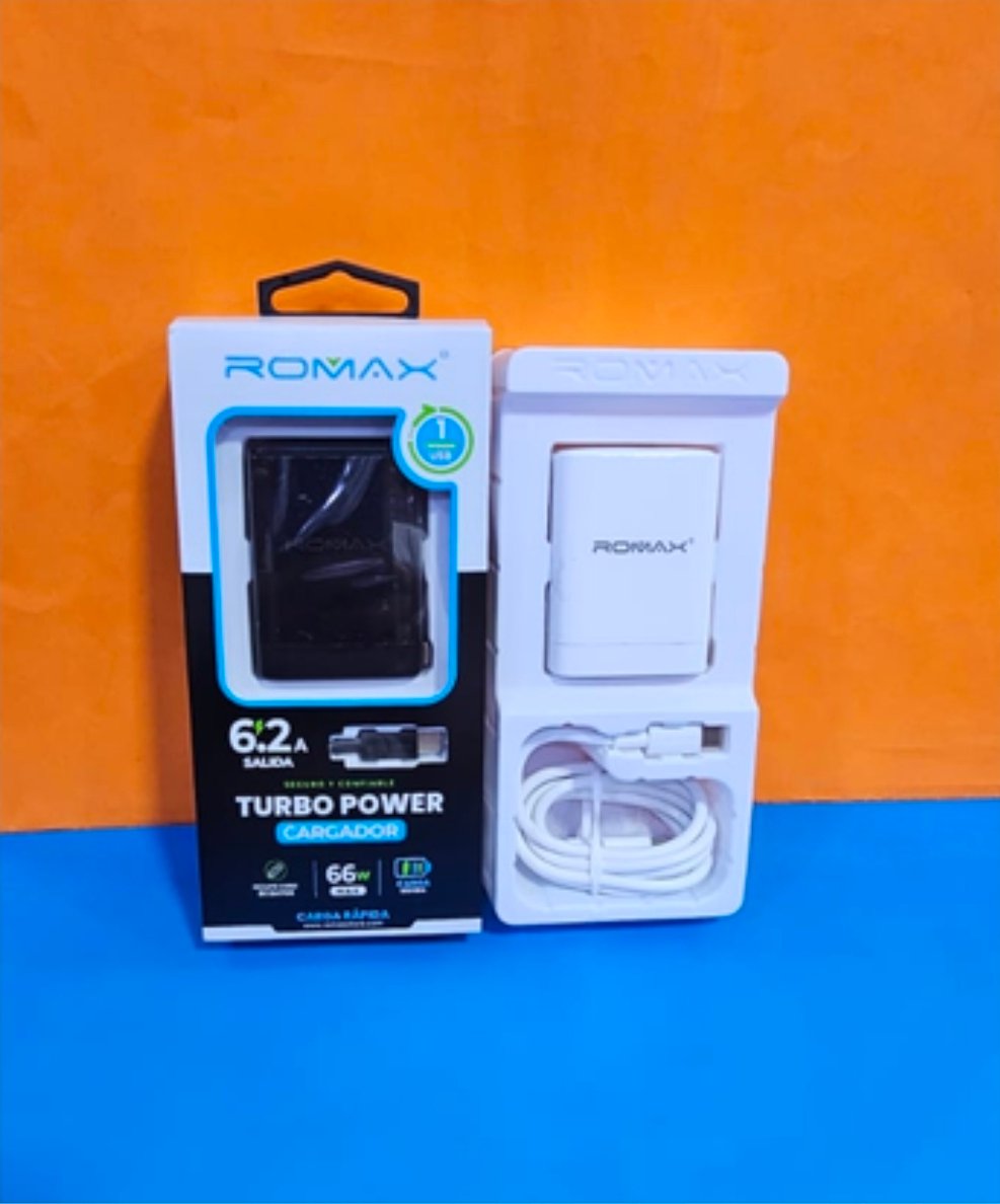 TCC0594 CARGADOR ROMAX  C 6.2A 66W 