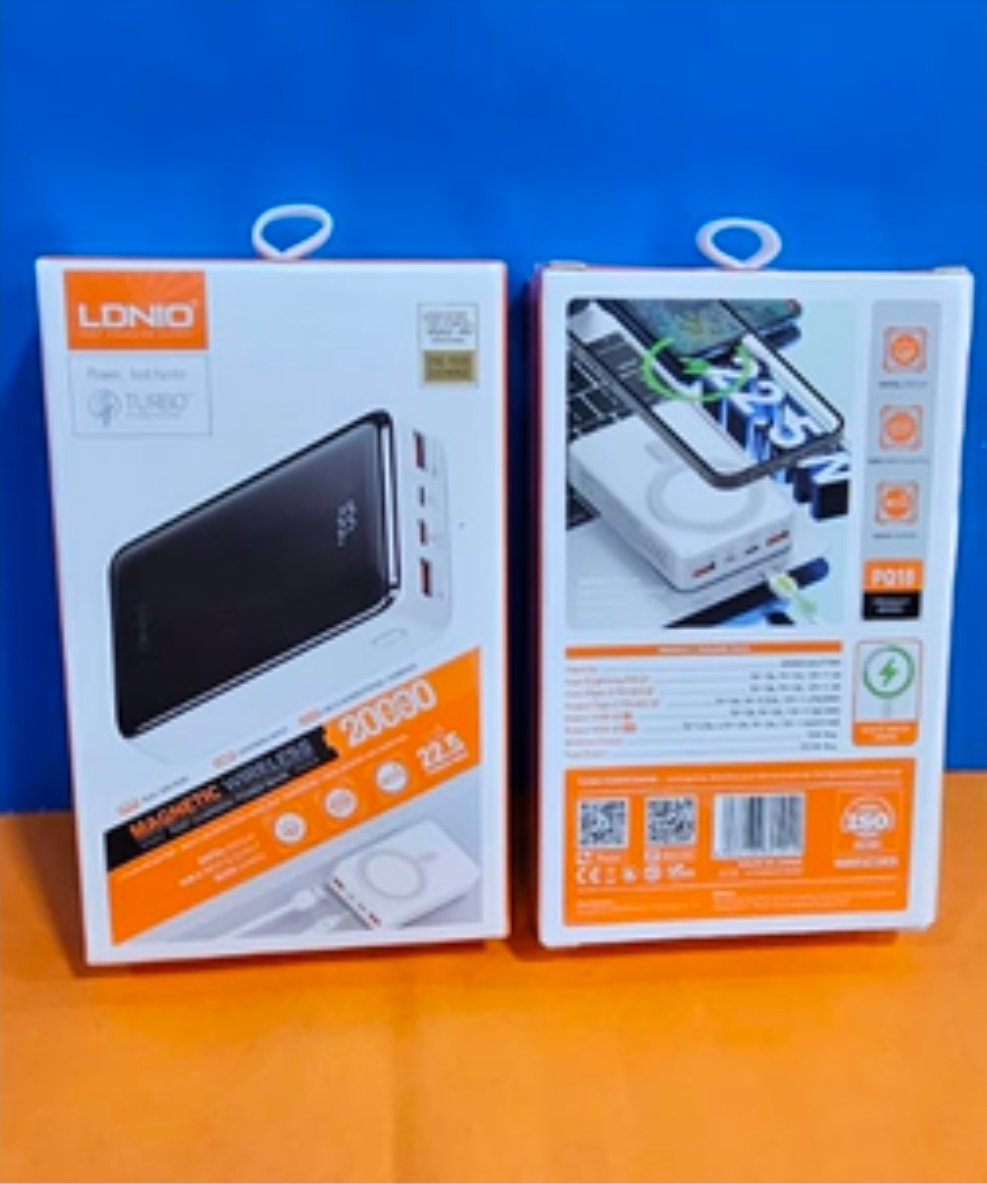 PQ18  POWER BANK LDNIO 20,000MAH CARGA LAPTOP